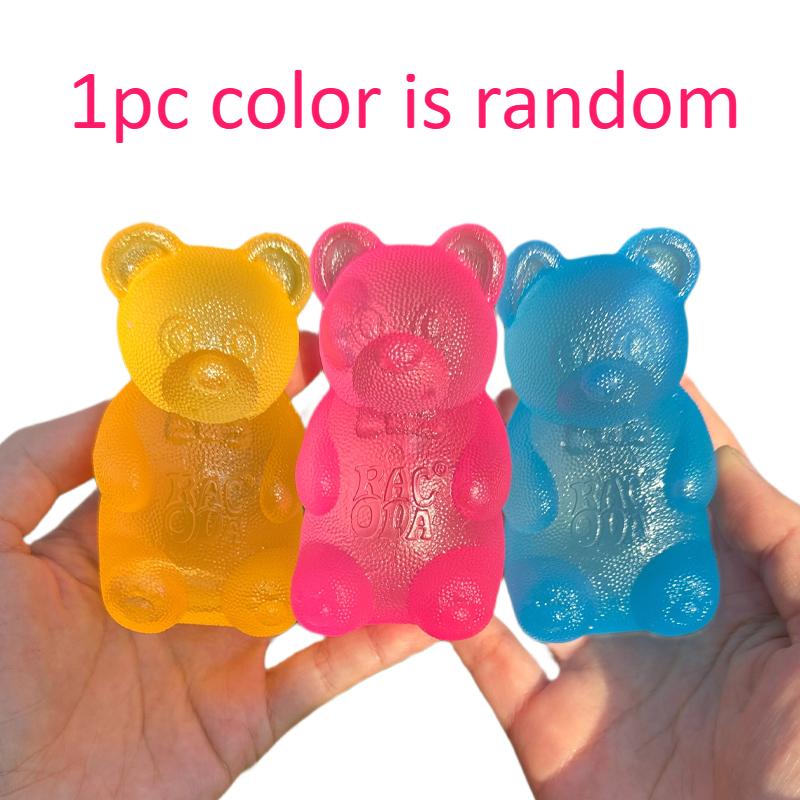 

Squishy Bear Fidget Toy Cute Gummy Bear Squeeze Toy Small Cute Animal Anti Stress Fidget Splat Decompressions Vent Squeeze Toy