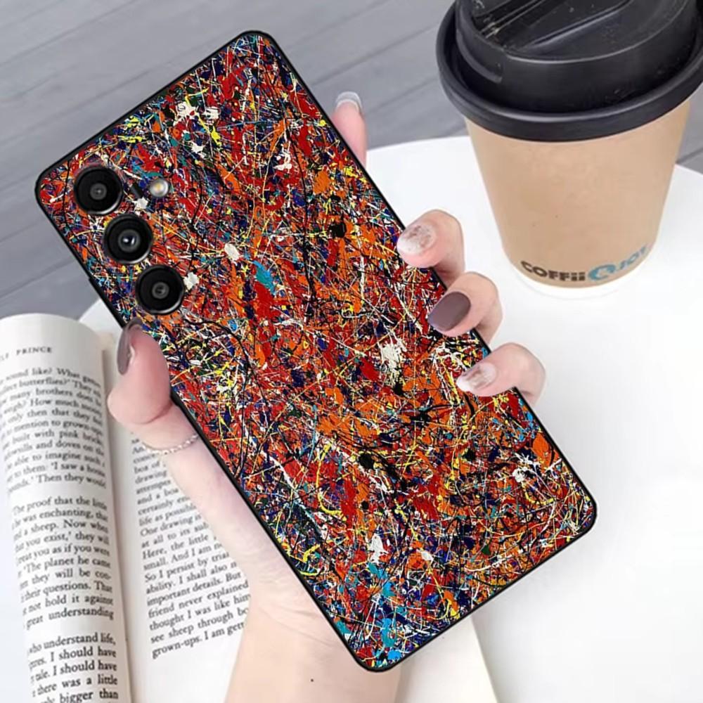 

Jackson Pollock Abstract Painting Art Phone Case For Samsung S 25,24,21,22,23,30,20,Ultra,Plus,Fe,Lite,Note,10,9,5G Black Soft Samsung S24
