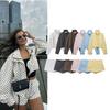 Spring & Autumn Women's Short Denim Jacket and Skirt Set - European & American Style