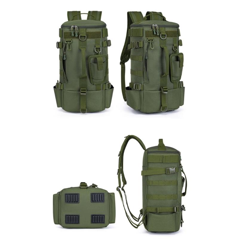 Durability Fishing Bag Waterproofed Adjustable Bag with Rod Belt and Tool Hook for Outdoor Anglers Gear Storage