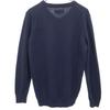 Barbour Wool Long Sleeve Sweater M Navy Knit Men's Used