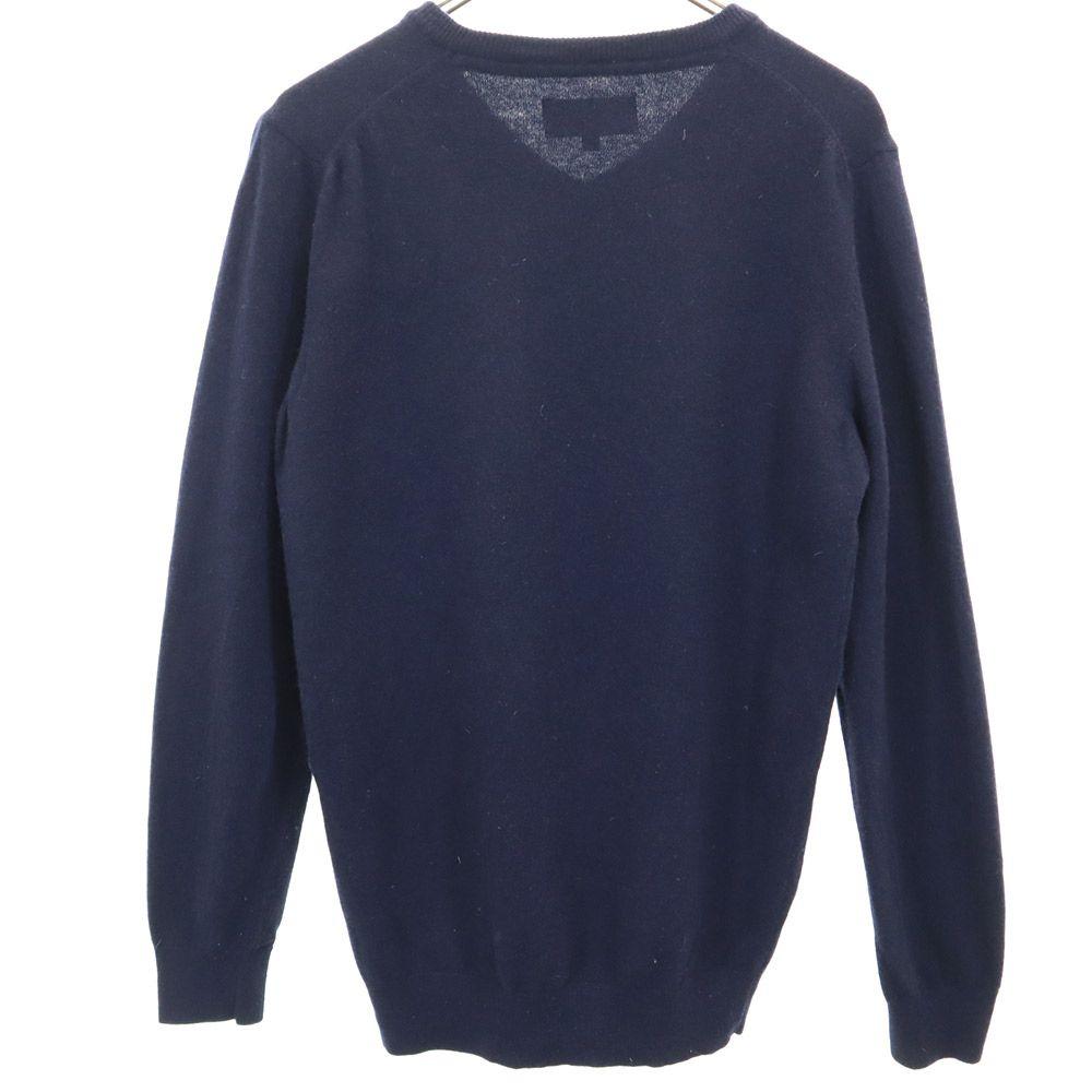 Barbour Wool Long Sleeve Sweater M Navy Knit Men's Used