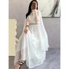 Fashion White Long Dress Women Sleeveless High End Vintage Elegant Party Dresses Vestidos Clothing