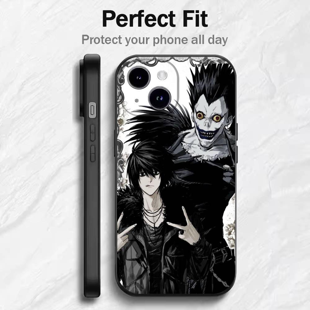 Anime Cute Misa Amane Plating  Phone Case For 17 16 15 14 13 12 11 Mini XS XR X 6S 6 Pro Max Plus Black Soft Cover