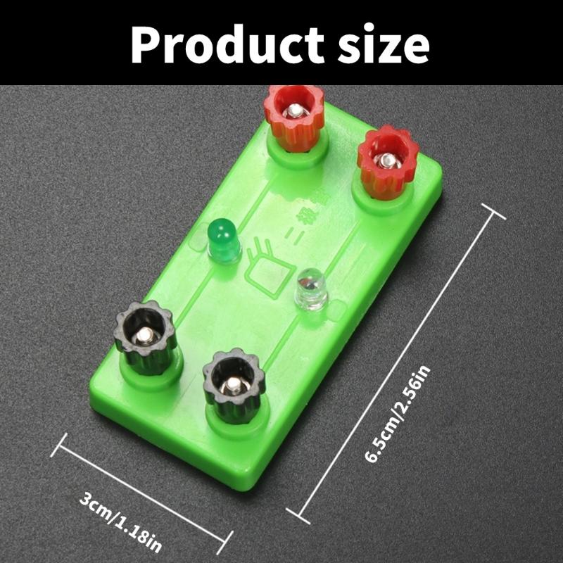 LED Light Emitting Diodes Experiment Device Physics Electricity Experiment Equipment with LED Light Bulb for Student