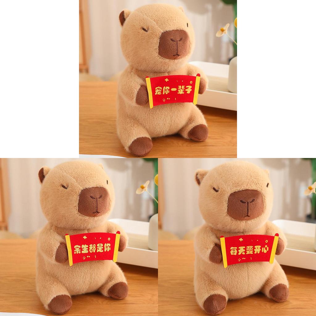 Adorable Capybara Plush Toy Soft Cuddly Water Pig Stuffed Animal Gift For Girls
