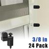 A84E-For Fastens Winter Window Screens 3/8 In Nylon Window Screen Clip With Screws Offset Window Clips