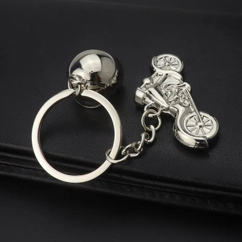 Motorcycle Helmet Keychain Men's Car Cool Creative Small Gift Keyrings Pendant