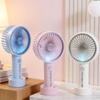 Portable USB Rechargeable Handheld Mini Fan with LED Light
