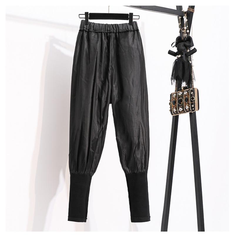 DIMANAF Plus Size New Winter Autumn 2025 Women Long Pants Loose Casual Thick Elastic Waist Vintage Lady