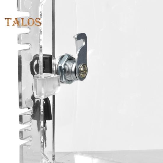 Large Thermostat Lock Box Cover with Key Transparent Design Easy To Install Universal Clear Thermostat Cover AC Lock Box Cover