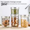Nuts Sealed Jar Clear Multifunctional Airtight Lid with Screw 300/400/500/650ML Glass Large Capacity Fruit Jam