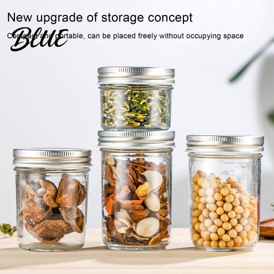 Nuts Sealed Jar Clear Multifunctional Airtight Lid with Screw 300/400/500/650ML Glass Large Capacity Fruit Jam