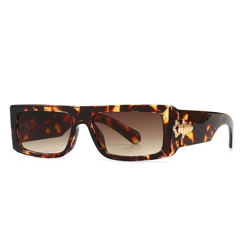 

Fashion Vintage Square Sunglasses Women Men Luxury Brand Designer Small Frame Flat Top Gradient Cool Sun Glasses UV400 Shades