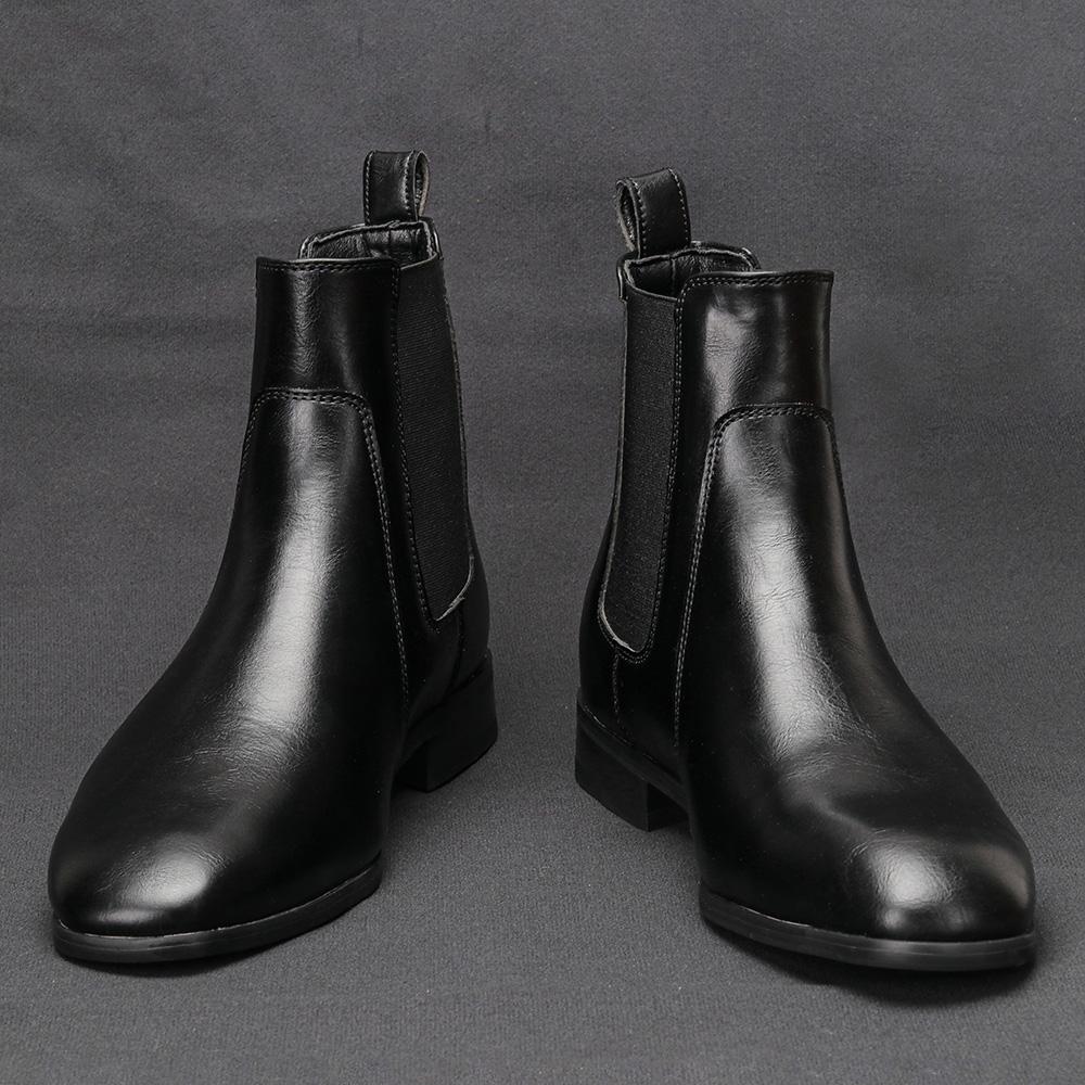 40~46 Chelsea Boots Herren Marke Bequem Mode Leder Herren Stiefel