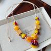 And American Style Unique Exaggerated Niche Necklace for Women, 2026 New Model, Purple Decorative Choker, Clavicle Chain, Stylish Sweater Chain