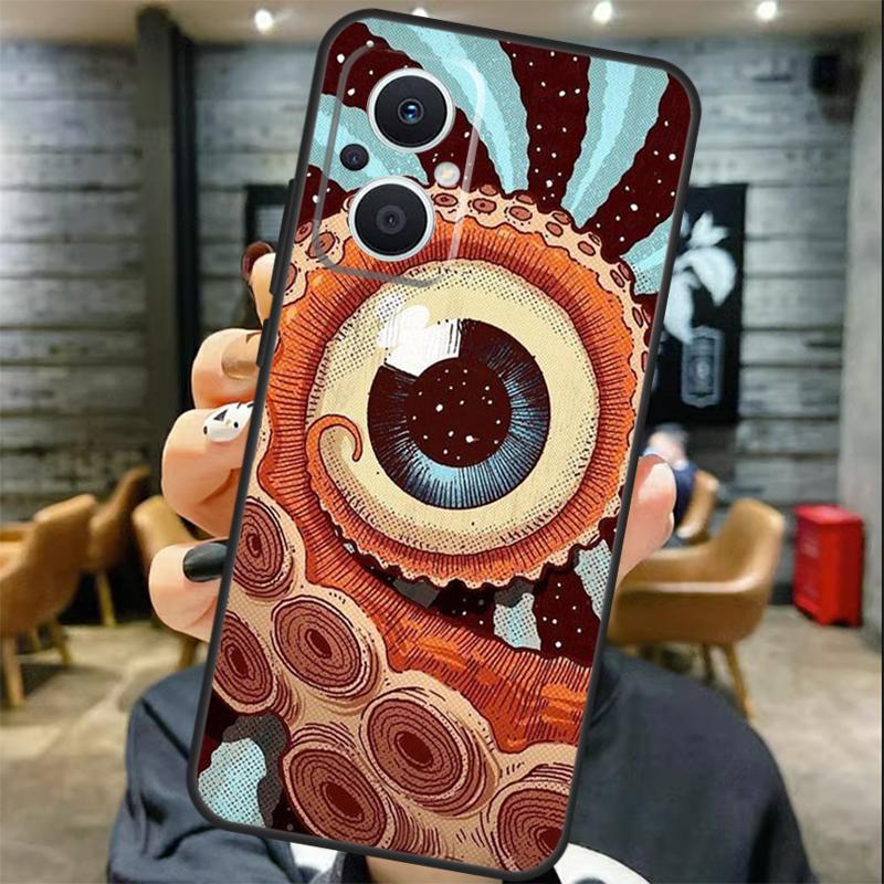 Hands with Eyes Case For OPPO Reno 13 F 12 F 11F 8T 7 8 10 11 Pro OPPO Find X8 Pro X6 X3 X5 Lite Cover Coque