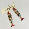 Gothic Ethnic Style Earrings Exaggerate Enamel Dangle Earrings Little Fish Earrings  Lady