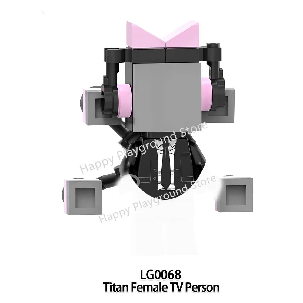 New Skibidi Toilet Man Anime Cartoon Bricks Dolls Figure Cameraman Speakerman TV Man Action Bricks Toy Figures Building Blocks