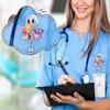 Cute Ghost Retractable Badge Reel, Perfect Halloween Accessory for Nurses, Teachers, and Office Staff.