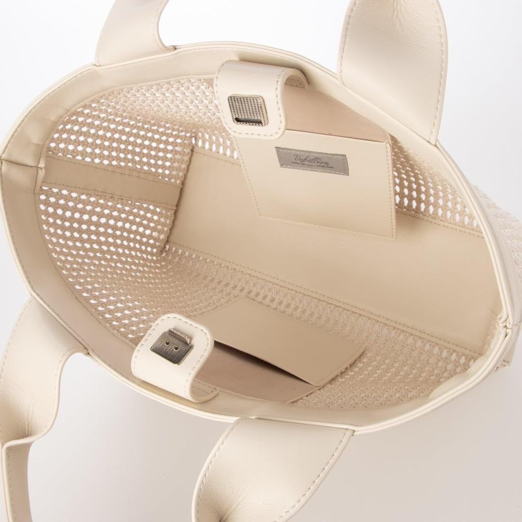 Horizontal mesh tote bag