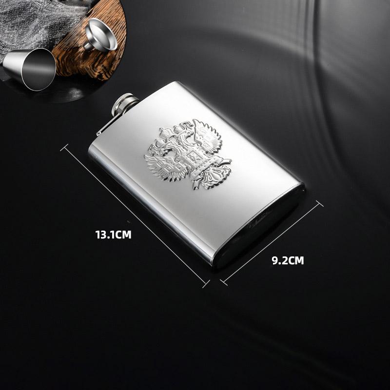 GIANXI Outdoor Stainless Steel Hip Flask Wine Whisky Pot With Leather Portable Travel Flask For Alcohol Drinkware