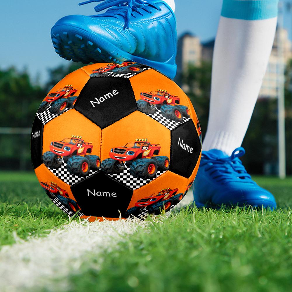 Custom Name Truck Theme Size 5 Soccer Ball, Suitable for Both Indoor and Outdoor Matches, a Gift Suitable for Everyone.