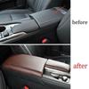 For Lexus RX350 450h 2016-2022 Dark Brown Leather Central Armrest Box Cover Trim