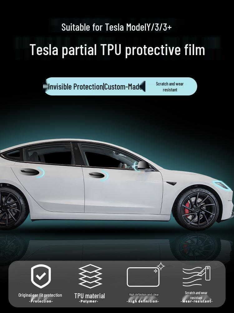 Tesla Model Y/3+ TPU Ochranná fólie s vysokým rozlišením Car Wrap
