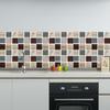 6 Sheets/set Kitchen Waterproof Oil-proof Wallpaper Removable PVC Decals Bathroom Stickers