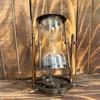 17.78 Cm Solid Brass Hourglass Sand Timer With Compass Decorative Sand Timer Clock For Wedding Gift, Anniversary Gift, Birthday Gift For Him