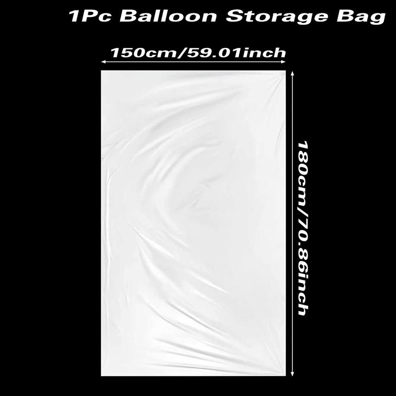 

1pcs Balloon Bag Storage Bag 1.2X1.5m for Transport Ballon Clear Large Big Plastic Bag Tool Christmas Tree Disposal Storage Bag as shows