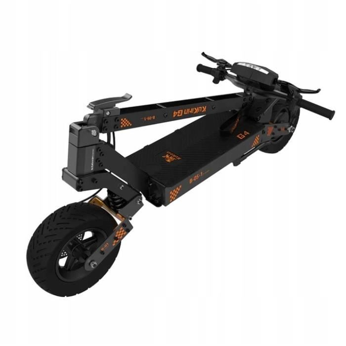 KuKirin G4 - Elektroroller - 11" Räder - 2000W Motor - 60V 20AH 1200Wh Batterie - Schwarz
