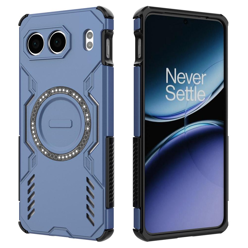 

For OnePlus Nord 4 Magnetic Case Butterfly Armor Hollow Heat Dissipation PC + TPU Phone Cover B