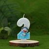 Dingdang Cat Handmade Creative Digital Handmade Candles Birthday Party Cake Decoration Candles