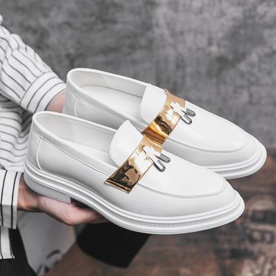 Fashion Men Brand Wedding Men Shoes Formal Shoes Patent Leather Shiny White Loafers Tassel Leather Shoes Men Elegant Italian Party Shoes