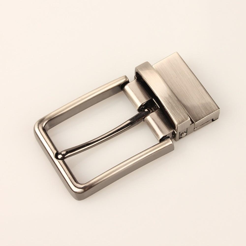 

Zinc Alloy Classic Belt Buckles Single Prong 35mm Pin Buckle Durable Waistband Head чёрный/серый