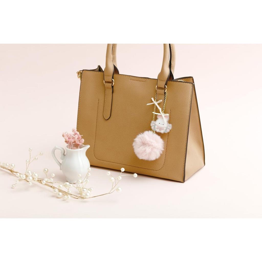 San-X Sugarcocomuu's Holiday Tail Charm Pom Pom Keychain Bag Accessory AB48601