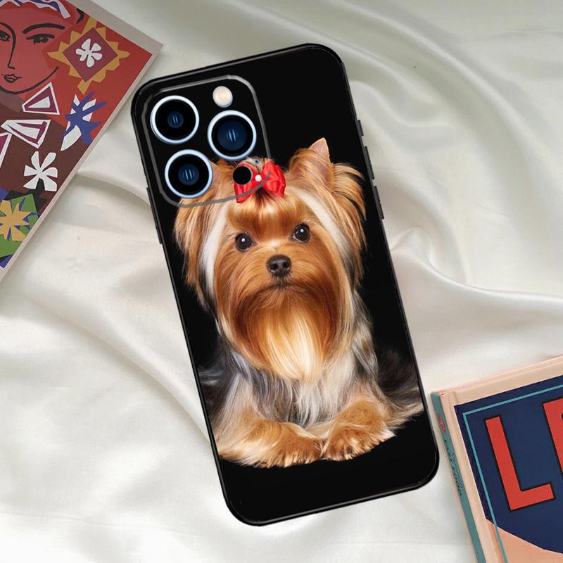 Yorkshire Terrier Hund Handyhülle Für iPhone 15 14 12 11 13 16 17 Pro Max 15 16 Plus 13 Mini 16e 17 Air Funda Hülle