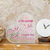 1pc German Heart-Shaped Acrylic Sign - Romantic Rose & Butterfly Design, Ideal for Home, Farmhouse Living Room, or Grandmother'S Gift 