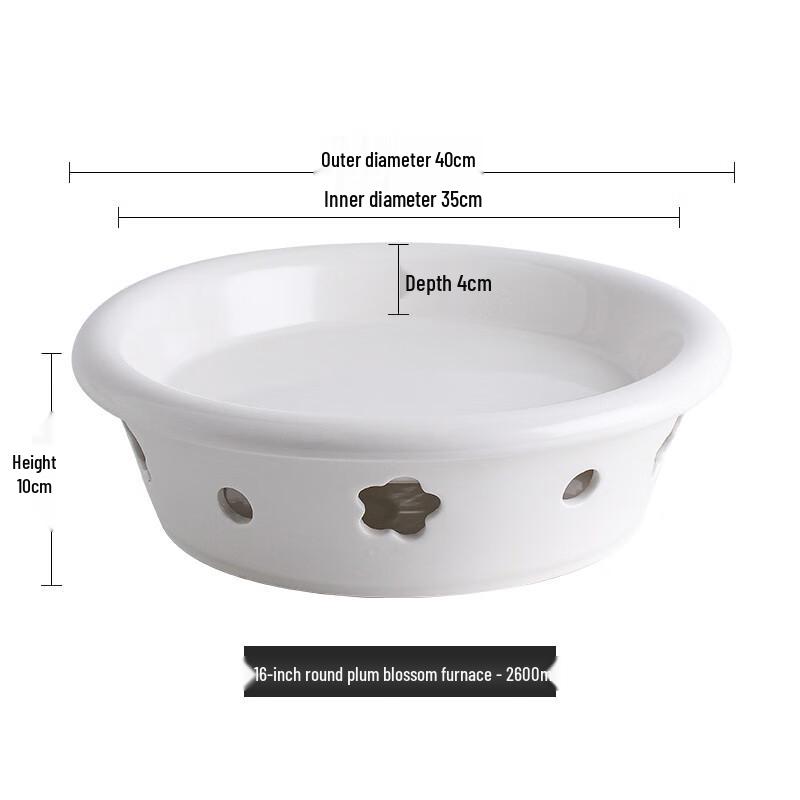 Ceramic Candle Heated Food Warmer Plate