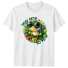 Funny Frog Wearing Shades Too Hip To Hop Pun TShirt