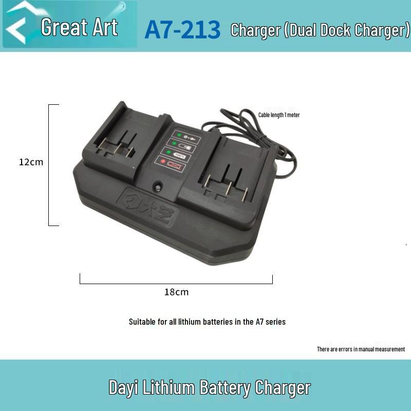 DaYi A7 850W Brushless Rechargeable Angle Grinder, Universal Lithium Battery, High Power Bare Tool
