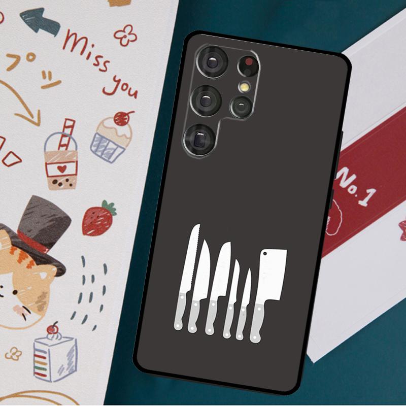 Baking Cook Chef Case For Samsung Galaxy S23 S22 Ultra S21 S20 FE S9 S10 S22 Plus Note 20 Note 10 Plus Cover