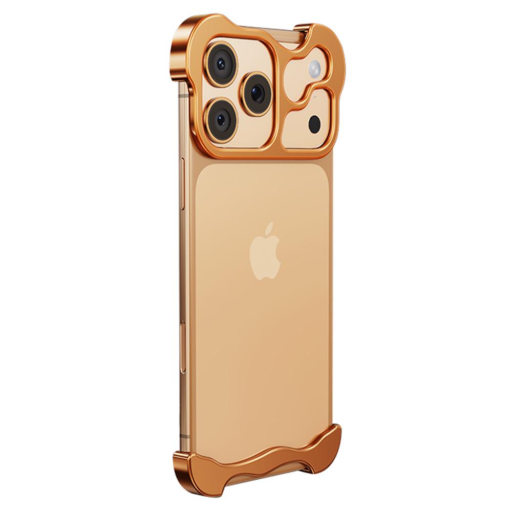 Capa Bumper para iPhone 17 Pro Max Metal Sem Moldura À Prova de Choque com Protetor de Lente da Câmera