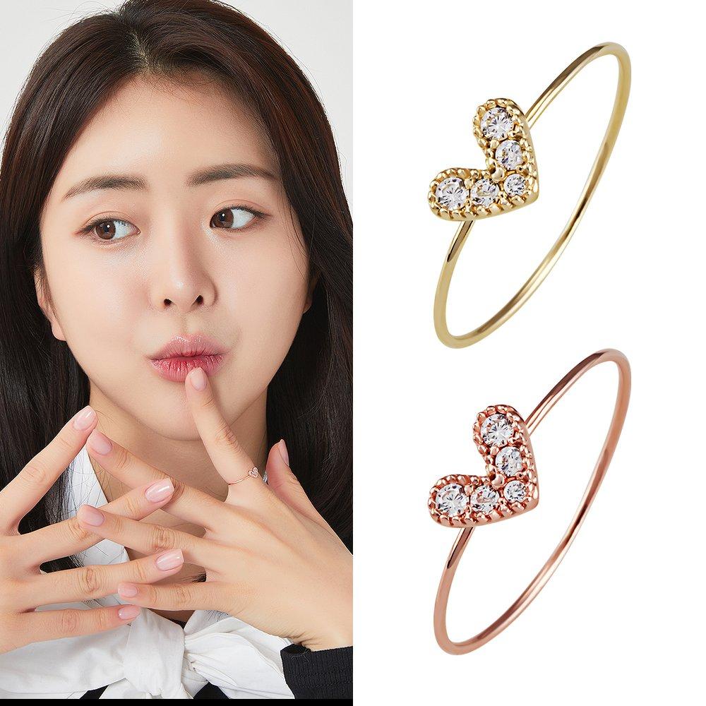 14K Rabbit Heart Miss Ring