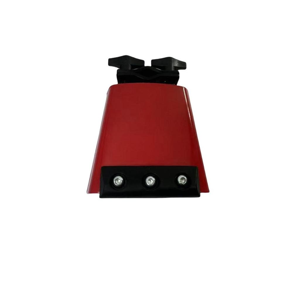 Colorful Metal Cowbell with Mute Strip: Durable Drum Kit Percussion Accessory