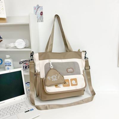 Canvas Cute Crossbody Bag: Large Capacity Tote for Kids and Women