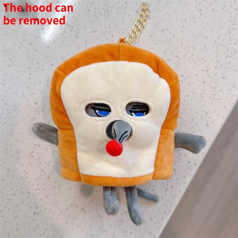 Cute Funny Cartoon Bread Thief Mouse Plush Toy Doll Pendant For Young Adults