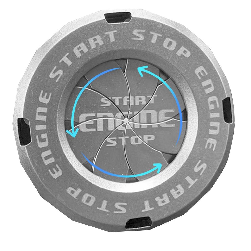 Engine Start Stop Button Cover | Universal Motorcycle Ignition Cover - Spin Ignition Protective